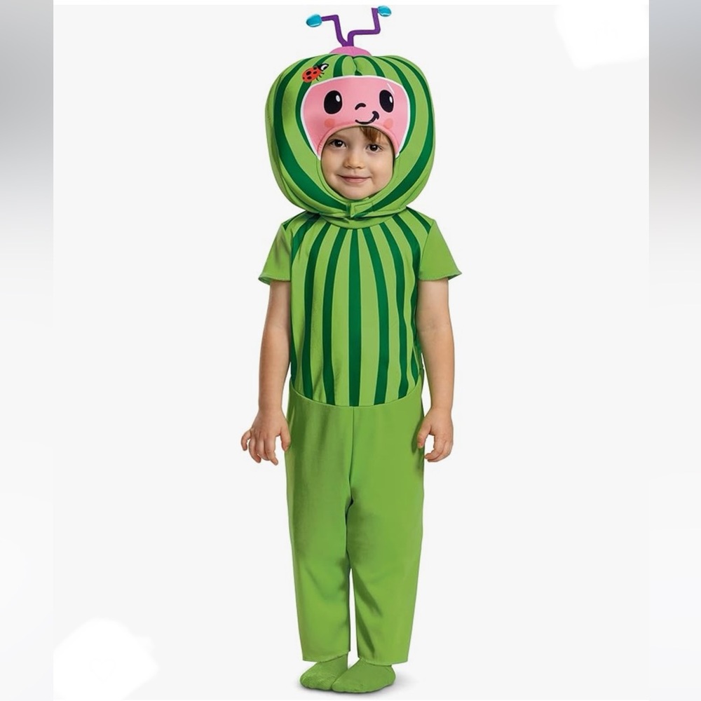 Official Cocomelon Baby Costume Onesie and Watermelon Headpiece size 6-12 months